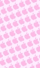 📱ピンク色のアップルのロゴ パターン ZenFone 6 壁紙・待ち受け