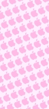 📱ピンク色のアップルのロゴ パターン OPPO A73 壁紙・待ち受け