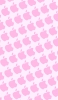 📱ピンク色のアップルのロゴ パターン Xperia 8 Lite 壁紙・待ち受け