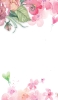 📱水彩 綺麗な花のイラスト・絵 iPhone 13 mini 壁紙・待ち受け