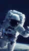 📱宇宙飛行士と地球 iPhone 6 壁紙・待ち受け