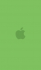 📱淡い緑色のアップルのロゴ iPhone 6 壁紙・待ち受け