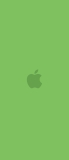 📱淡い緑色のアップルのロゴ Xperia 10 II 壁紙・待ち受け