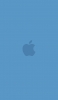 📱淡い水色のアップルのロゴ iPhone 12 mini 壁紙・待ち受け