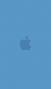 📱淡い水色のアップルのロゴ ZenFone 7 Pro 壁紙・待ち受け