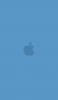 📱淡い水色のアップルのロゴ iPhone 13 Pro Max 壁紙・待ち受け