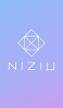 📱淡いグラデーションのNiziUのロゴ ZenFone 7 Pro 壁紙・待ち受け