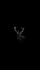 📱黒の鹿のポリゴン iPhone SE (第2世代) 壁紙・待ち受け