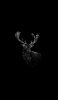 📱黒の鹿のポリゴン Google Pixel 4a (5G) 壁紙・待ち受け