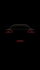 📱車 赤いテールランプ 尾灯 テールライト シンプル iPhone SE (第2世代) 壁紙・待ち受け