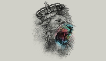 📱王冠を被ったライオン 百獣の王 Galaxy S21 5G 壁紙・待ち受け