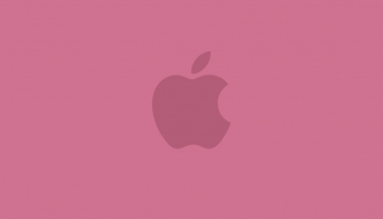 📱可愛いピンク 2色 アップルのロゴ iPhone 13 Pro 壁紙・待ち受け