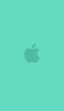 📱可愛いアクア・ミント アップルのロゴ iPhone SE (第2世代) 壁紙・待ち受け
