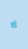 📱可愛い水色のApple ロゴ iPhone SE (第2世代) 壁紙・待ち受け