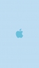 📱可愛い水色のApple ロゴ iPhone 13 Pro Max 壁紙・待ち受け