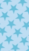 📱可愛い水色の星 ロゴ iPhone SE (第2世代) 壁紙・待ち受け