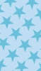 📱可愛い水色の星 ロゴ iPhone SE (第3世代) 壁紙・待ち受け