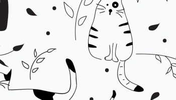 📱かわいい猫のイラスト・アート Google Pixel 5 壁紙・待ち受け