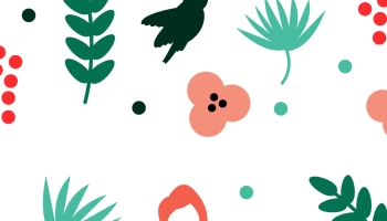 📱カラフル おしゃれなフラミンゴと花のイラスト Xiaomi 11T Pro 壁紙・待ち受け