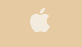 📱可愛いモカ アップルのロゴ iPhone SE (第3世代) 壁紙・待ち受け