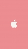 📱可愛いパステルピンク アップルのロゴ iPhone 6 壁紙・待ち受け