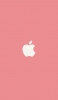 📱可愛いパステルピンク アップルのロゴ AQUOS sense4 basic 壁紙・待ち受け