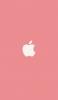 📱可愛いパステルピンク アップルのロゴ Xperia 5 壁紙・待ち受け