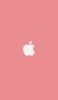 📱可愛いパステルピンク アップルのロゴ iPhone 12 Pro 壁紙・待ち受け
