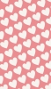 📱可愛いパステルピンク ハートのロゴ iPhone SE (第2世代) 壁紙・待ち受け
