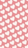 📱可愛いパステルピンク ハートのロゴ iPhone SE (第3世代) 壁紙・待ち受け