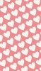 📱可愛いパステルピンク ハートのロゴ iPhone 12 壁紙・待ち受け