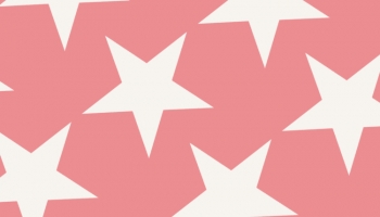📱可愛いパステルピンク 星のロゴ iPhone 6s 壁紙・待ち受け