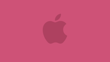 📱可愛いピンクのアップル 2色 ロゴ Galaxy S21 5G 壁紙・待ち受け