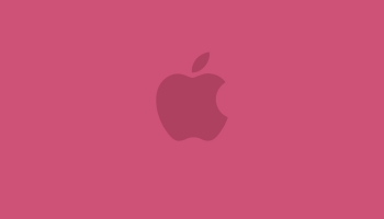 📱可愛いピンクのアップル 2色 ロゴ iPhone 13 Pro Max 壁紙・待ち受け