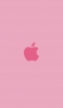 📱可愛いピンクのApple ロゴ iPhone 6s 壁紙・待ち受け