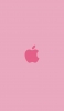 📱可愛いピンクのApple ロゴ AQUOS sense4 basic 壁紙・待ち受け