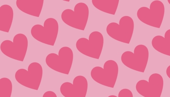 📱可愛いピンクのハート ロゴ iPhone 8 壁紙・待ち受け