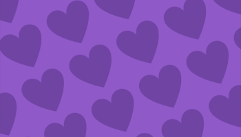📱可愛い紫のハート 2色 ロゴ AQUOS wish 壁紙・待ち受け