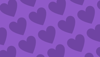📱可愛い紫のハート 2色 ロゴ Xperia 10 III 壁紙・待ち受け