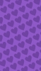 📱可愛い紫のハート 2色 ロゴ iPhone 12 Pro 壁紙・待ち受け