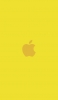 📱可愛い黄色のアップル 2色 ロゴ iPhone 7 壁紙・待ち受け