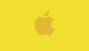 📱可愛い黄色のアップル 2色 ロゴ AQUOS zero2 壁紙・待ち受け