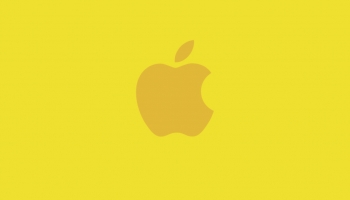 📱可愛い黄色のアップル 2色 ロゴ Google Pixel 5a (5G) 壁紙・待ち受け