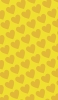 📱可愛い黄色のハート 2色 ロゴ iPhone SE (第3世代) 壁紙・待ち受け