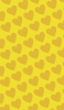 📱可愛い黄色のハート 2色 ロゴ iPhone 8 壁紙・待ち受け