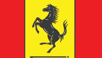 📱フェラーリ Ferrari シンボルマーク 馬 iPhone 12 mini 壁紙・待ち受け