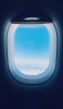 📱飛行機の窓から見る空 iPhone 12 壁紙・待ち受け
