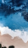 📱俯瞰視点 海の波打ち際 Redmi Note 9T 壁紙・待ち受け