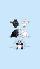 📱熊＋シロクマ=パンダ フュージョン Google Pixel 5 壁紙・待ち受け