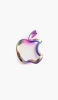 📱カラフルな金のアップルのロゴ iPhone 13 mini 壁紙・待ち受け